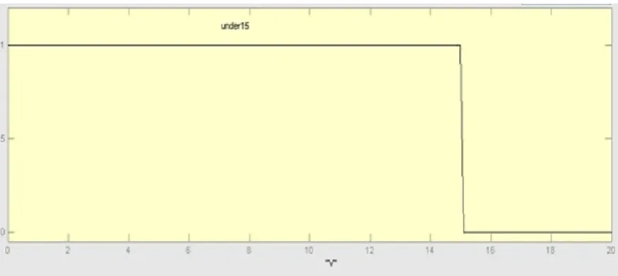 Figure 3.  Membership function for steering angle (θ). 