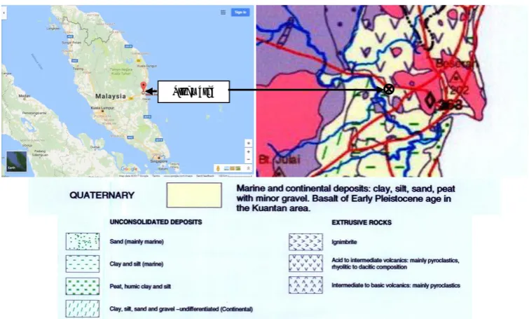 Figure 1. Location and geology of the study area [14]. 
