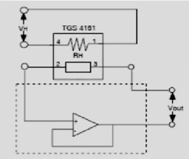Figure 3.  The electronic circuit used to convert the output of Infra-red sensor from voltage to frequency 