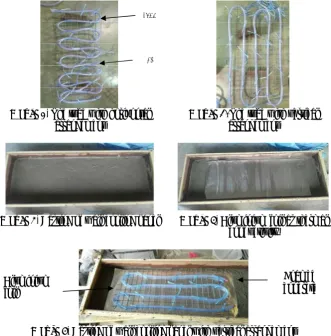 Figure 8.  Casting of wall cooling panel with vertical arrangement 