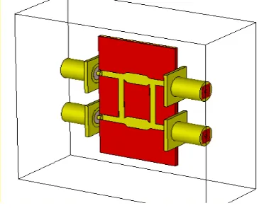 Figure 3. Shows the layout of the Coupler construction obtained from the simulation. 