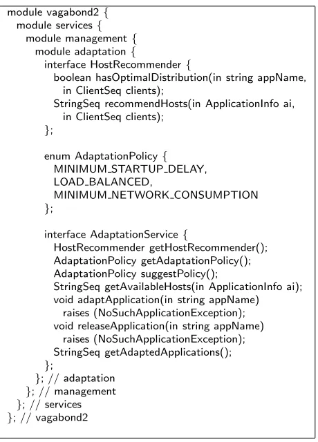 Fig. 4.3. The Adaptation Module of Vagabond2