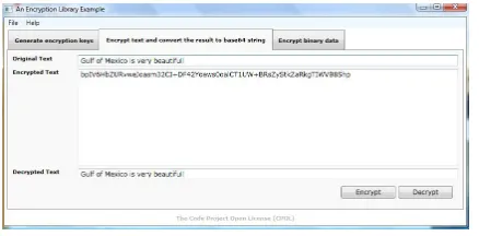 Figure 5: Example of encryption and decryption of data. CONCLUSION               