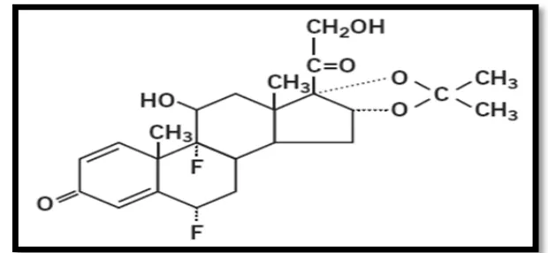 Fig 1: Structure of Fluocinolone Acetonide. 