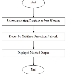 Figure 3.  Flowchart for Testing Implementation of Neural Network 