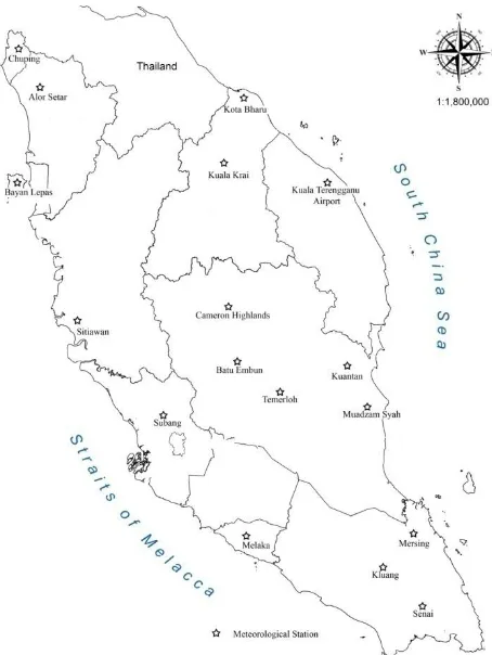 Figure 1 Location of Study Area in Peninsular Malaysia 