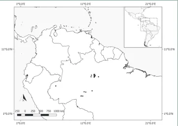 Figure 6. Distribution of Pachyptera aromatica.