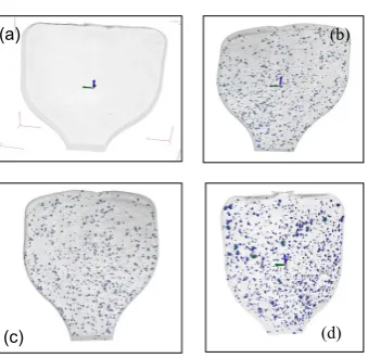 Figure 13. SEM Micrographs of (a) HDPE/Nanoclay0% (b) HDPE/Nanoclay10% (c) HDPE/Nanoclay15% (d) HDPE/Nanoclay 20% samples