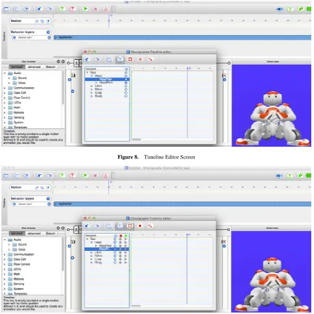 Figure 8.  Timeline Editor Screen 