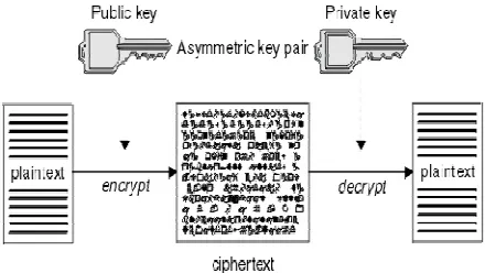 Fig 1: Shows the working of symmetric encryption. 