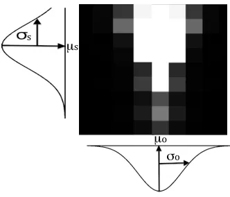 Fig. 3. Our texture features extracted from a real image. Blob detection on thesefeature maps is used to produce a saliency map.