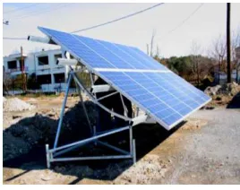 Figure 1.2: A Rigid Half A-Frame Ground Mounted Solar PV Installation 
