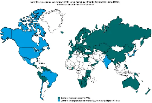 Figure 1.  The Momentum Towards Global IFRS Adoption (Source: The Journal of the IASB and the IASC 