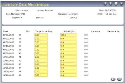 Fig. 6.7 Inventory Data  Maintenance  (33.13.17) ¶ See “Changing  Sales Data” on  page 61.