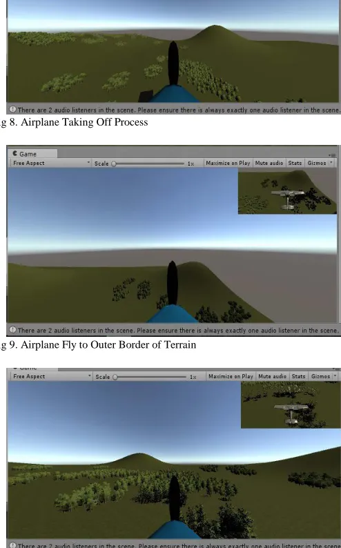 Fig 9. Airplane Fly to Outer Border of Terrain  