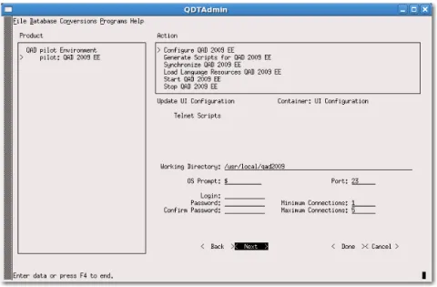 Fig. 3.6 Update UI  Configuration  Screen