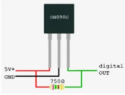 Fig. 5.  Hall Effect Sensor OH090U  