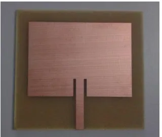 Fig. 2 Implemented Microstip Patch antenna 