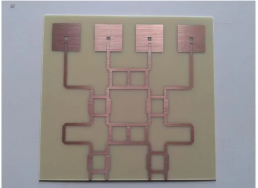 Fig. 12 Fabricated Switched Beam Smart Antenna: prototype. 