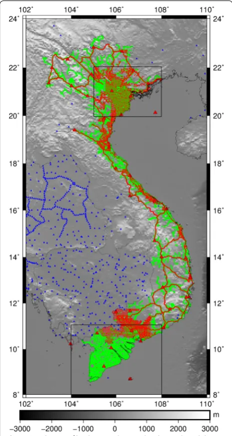 Table 2 Statistics of the differences between the observation elevations and the SRTM3arc [Unit: (m)]