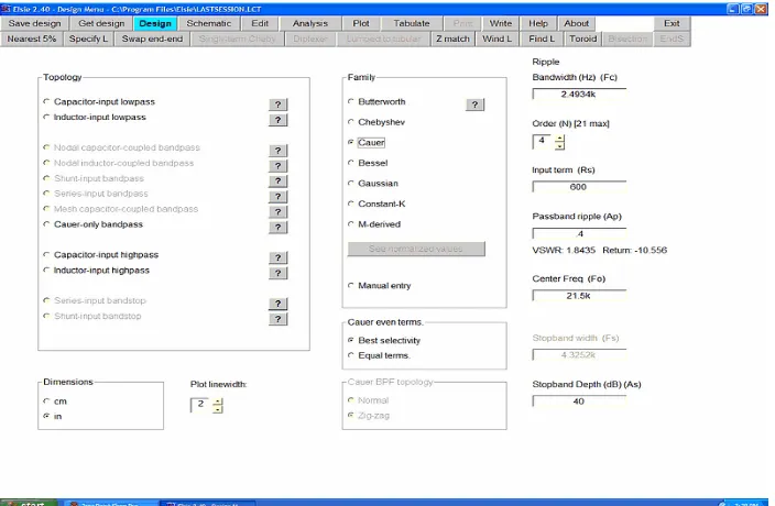 Figure 2.8: Elsie™ software main screen (Tonnesoftware, 2017). 