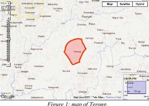 Figure 1: map of Terong. 