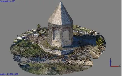 Figure 11.  Dense Point Cloud of the Tomb ( 14.351.320 points) 