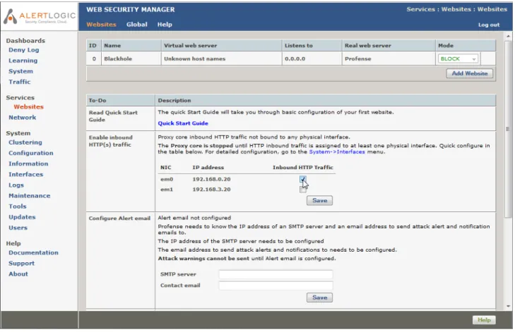 Figure 1.1. The management interface