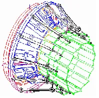 Fig. 4 Typical 3-D Nozzle Actuation System 