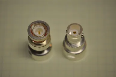 Figure 3.  Type BNC male and female connectors.   