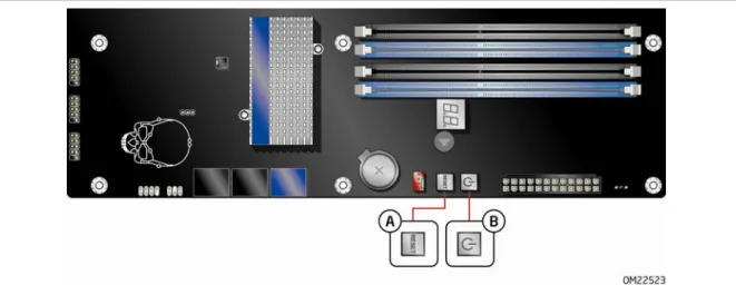 Figure 4.  Onboard Power and Reset Buttons 