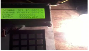 Fig 9: Load connected 60 watt 