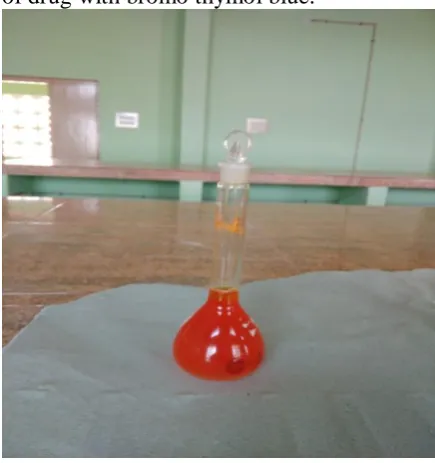 Figure 2.  2% Bromo thymol reagent 