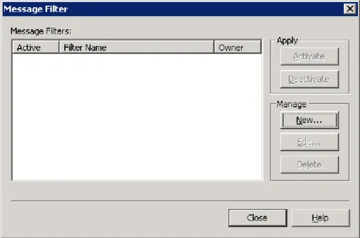 Figure 3-2 HPOM Message Filter Dialog Box 