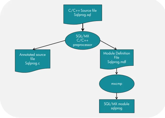 Figure 4: Compilation from source to module 