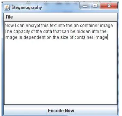Fig 5: Decoding the text from Container 