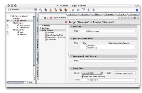 Figure 1-3 shows the target editor for the Hammer project.