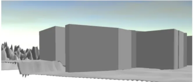 Figure  9.  3D  model  of  the  road  crossing  imported  into  virtual  model. 