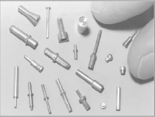 Figure 2.1-2: Sample micro-extruded parts [24]. 