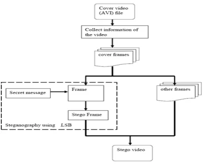Figure 4.1: B) Block diagram of LSB Video 