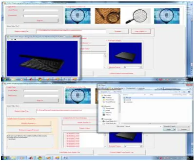 Figure 5.9 Video Created from Extracted frames, 