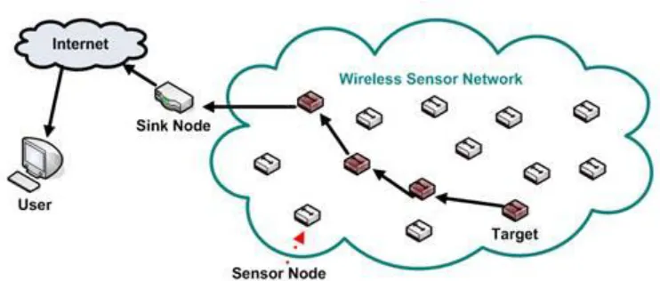 Figure 2.1: Wireless sensor network architecture 