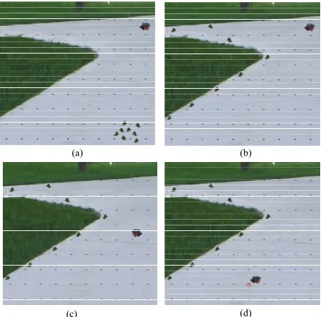 Figure 8. The practical experiments of the navigation. 
