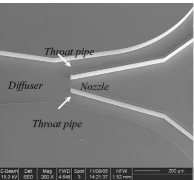 Figure 2.8 (b): Schematic diagram of micro-jet pump [8] 