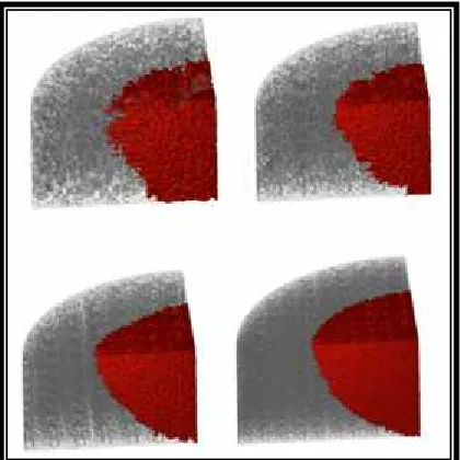 Figure 2.7: Schematic view of perform and inlet. The red sub domain