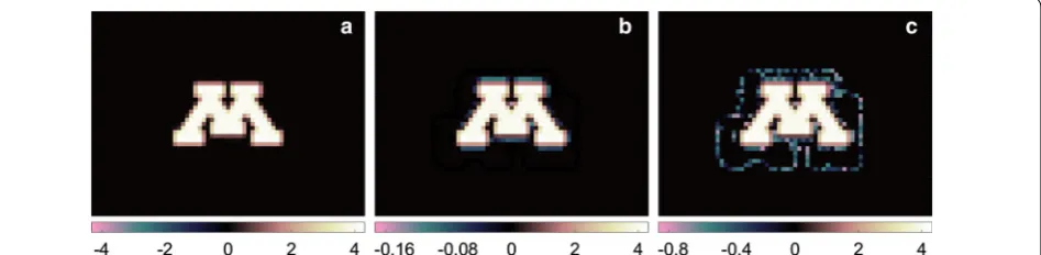 Table 1 Summary of  the  unidirectional synthetic UMN logo inversion results