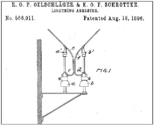 Figure 2.2: Horned Gapped Arrester [7] 