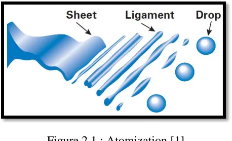 Figure 2.1 : Atomization [1] 