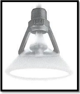 Figure 2.9: Hollow cone (turbulence nozzle) [9] 