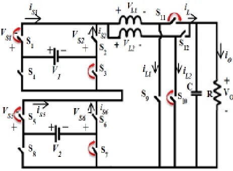 Figure 3:  Derivation circuit of the mode 1  